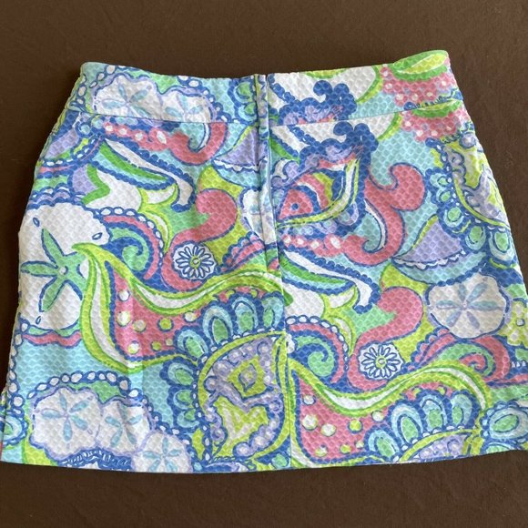 LILLY PULITZER Marigold Skort Conch Republic 2 Skirt Shorts - Picture 4 of 4